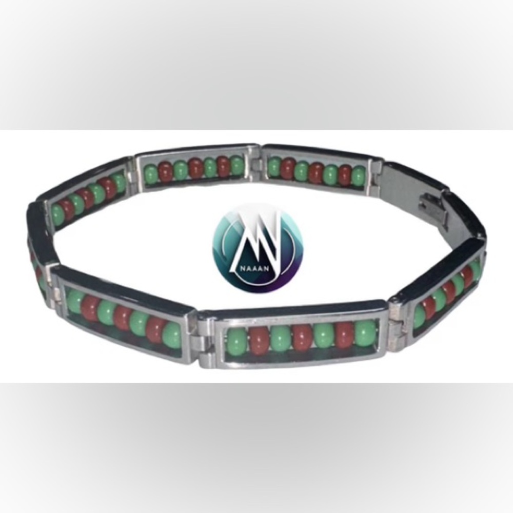 Stainless steel ilde de Orula Bracelet Czech Beads religion africana traditional